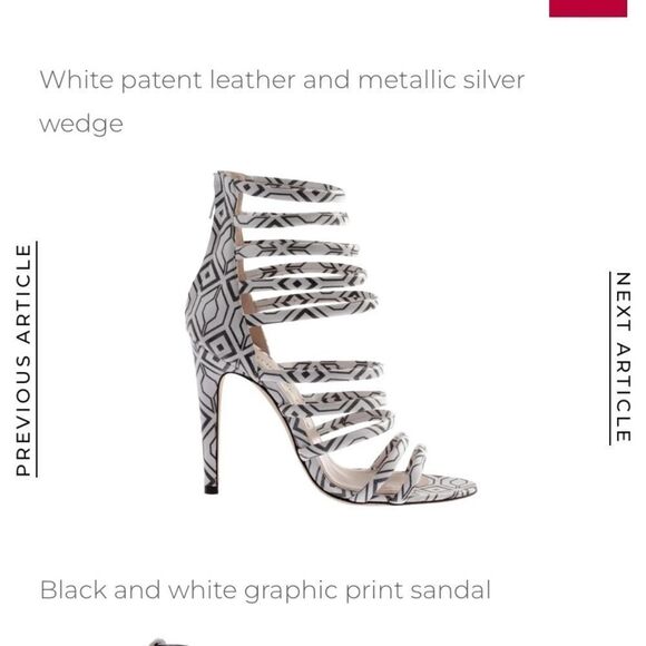 Charline de Luca graphic print heels, size 39,5 ( 8,5) - Picture 1 of 9